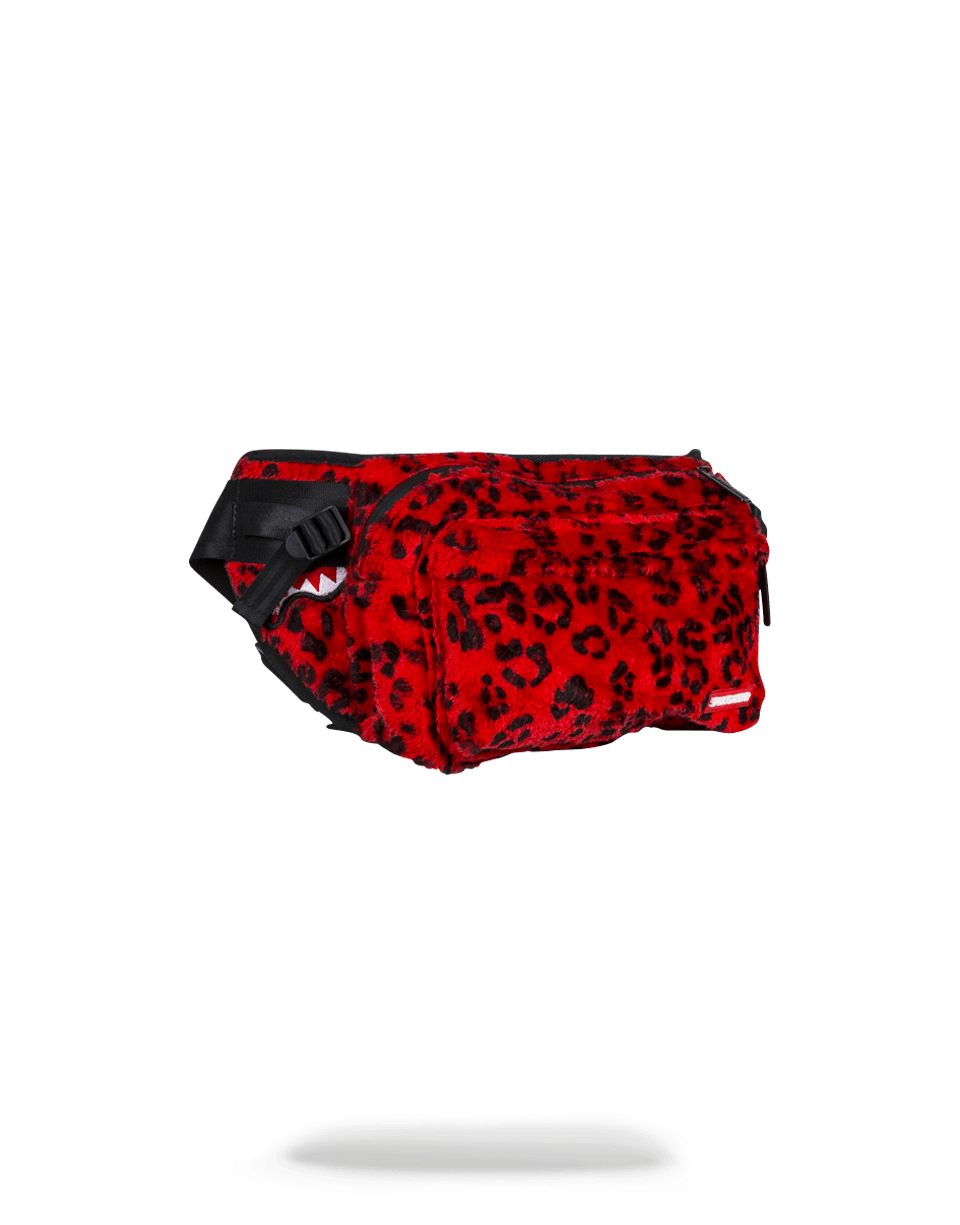 RED LEOPARD CROSSBODY TRANSPORTER