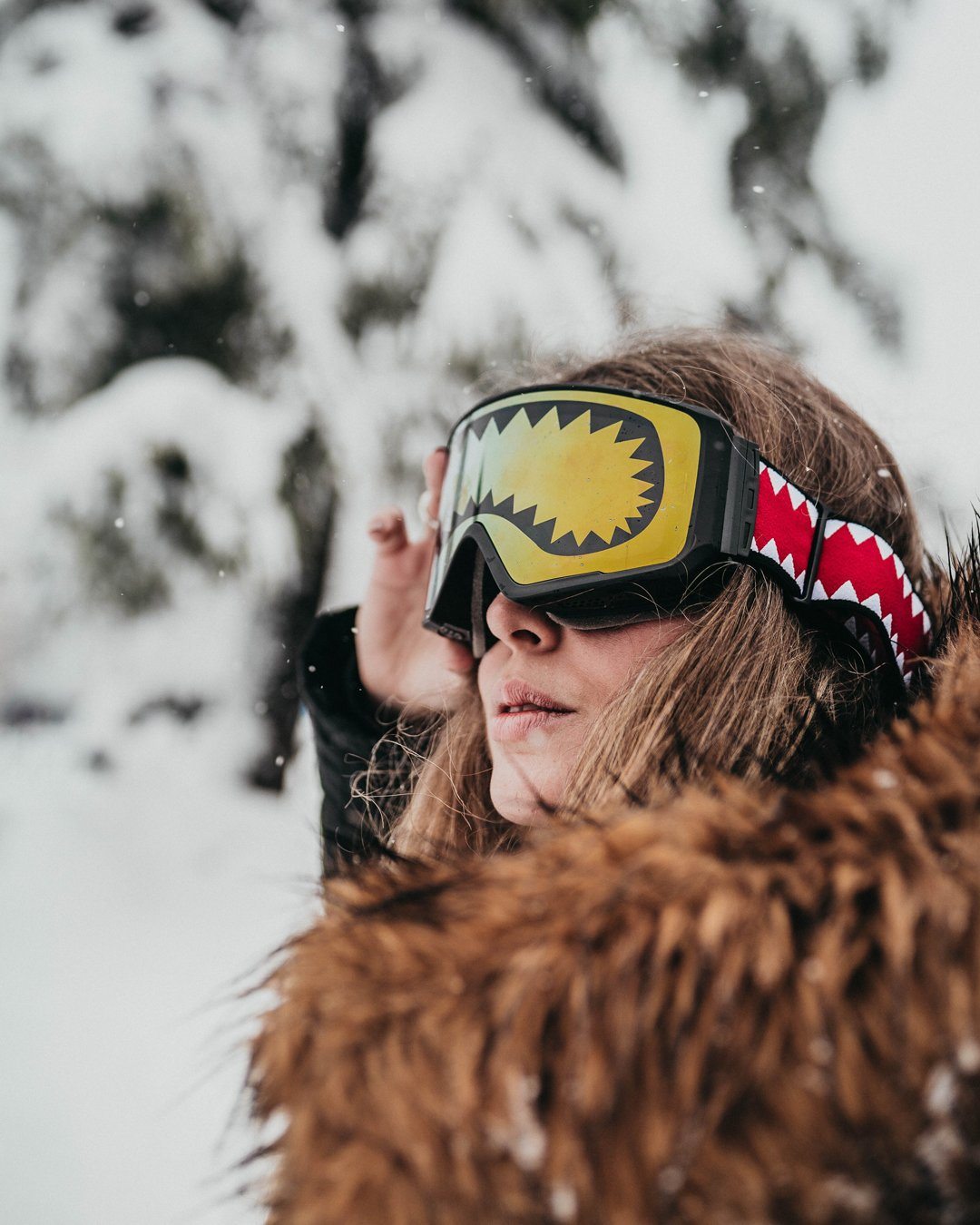 SPRAYGROUND SHARK GOGGLES WITH 3 INTERCHANGEABLE LENS