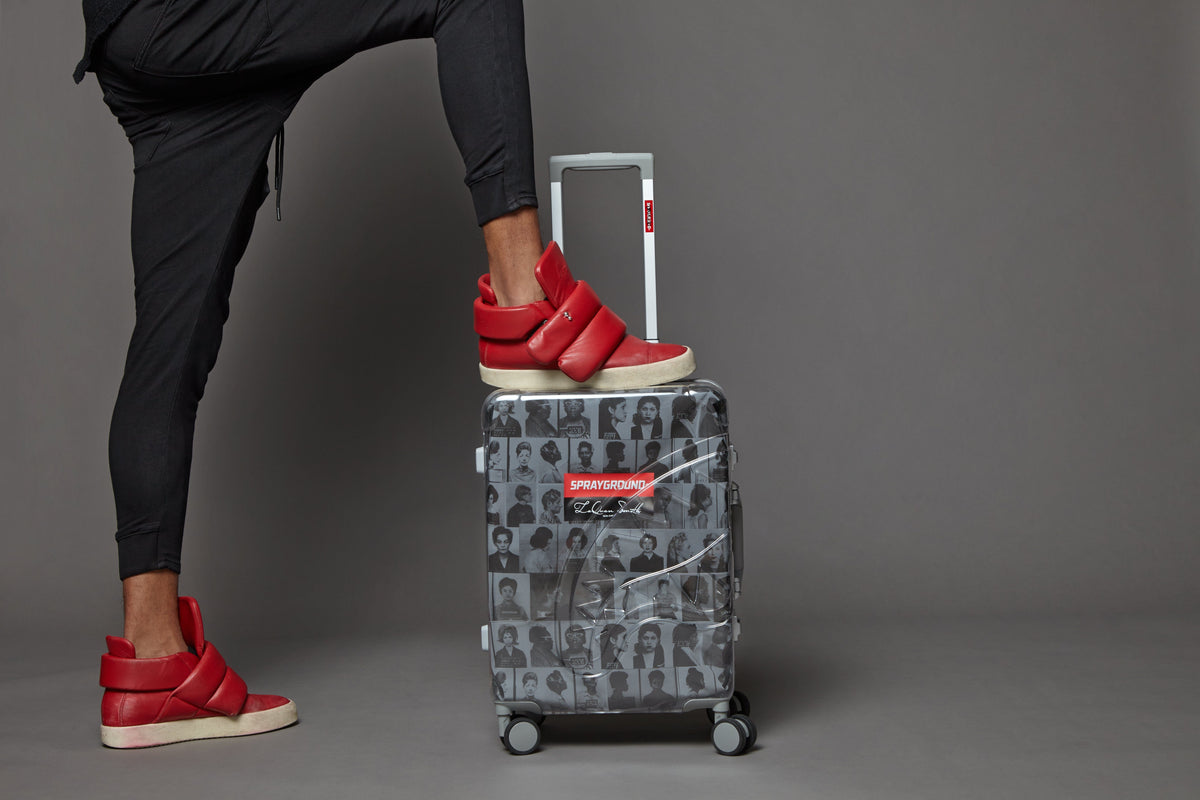 LAQUAN SMITH EMBOSSED CLEAR 3M CARRY-ON
