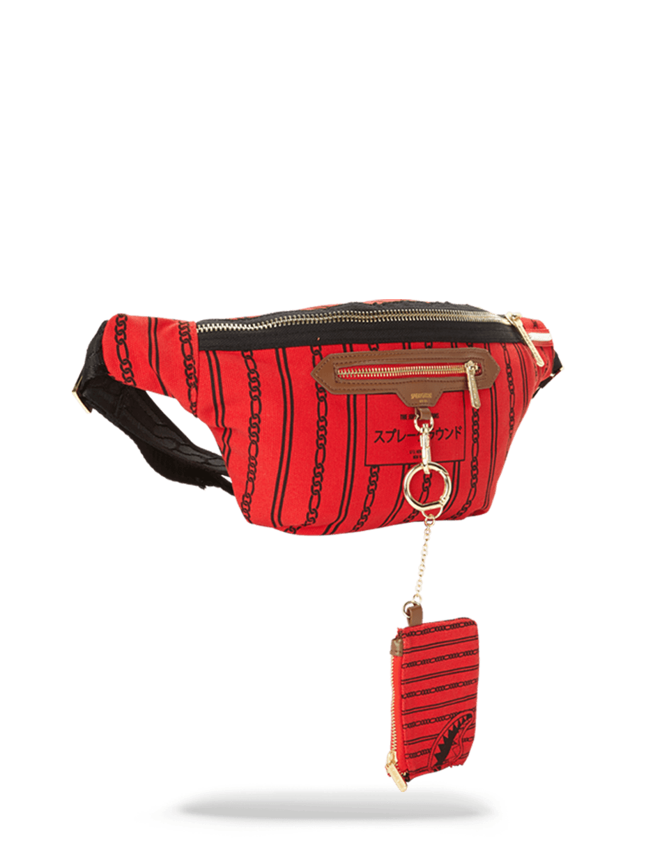 REVERSE SHARKS IN PARIS CROSSBODY (RED)