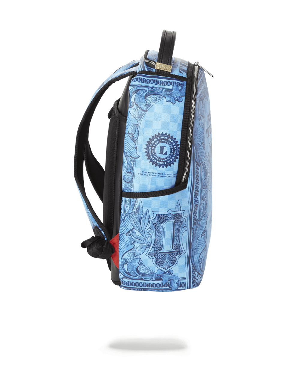 IN GOD WE TRUST BLUE BACKPACK (ONE OF ONE)