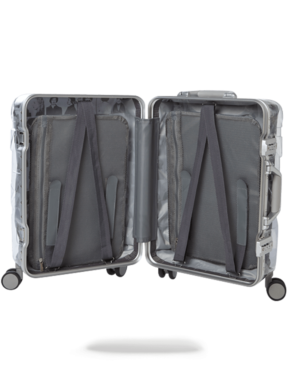 LAQUAN SMITH EMBOSSED CLEAR 3M CARRY-ON