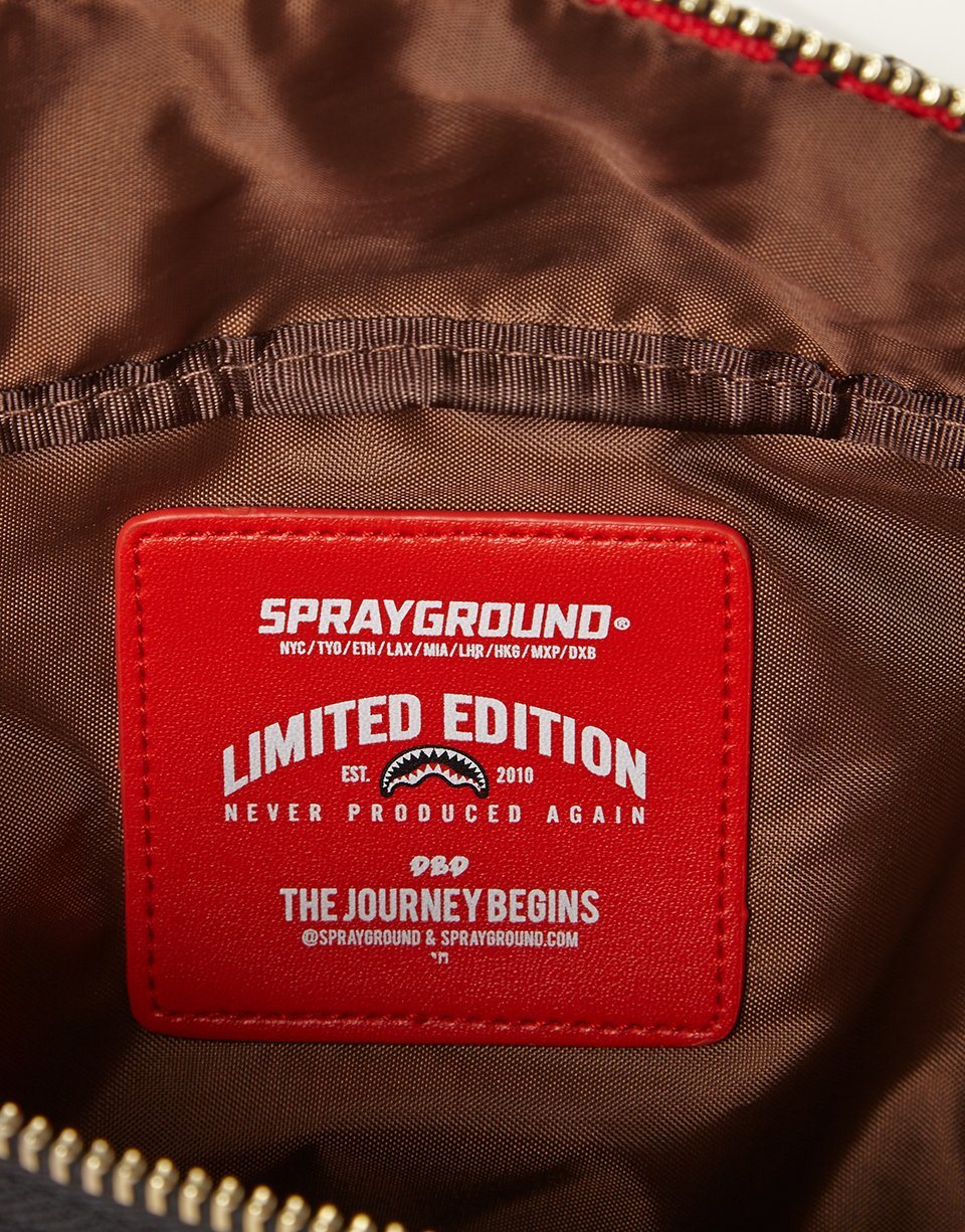 REVERSE SHARKS IN PARIS CROSSBODY (RED)