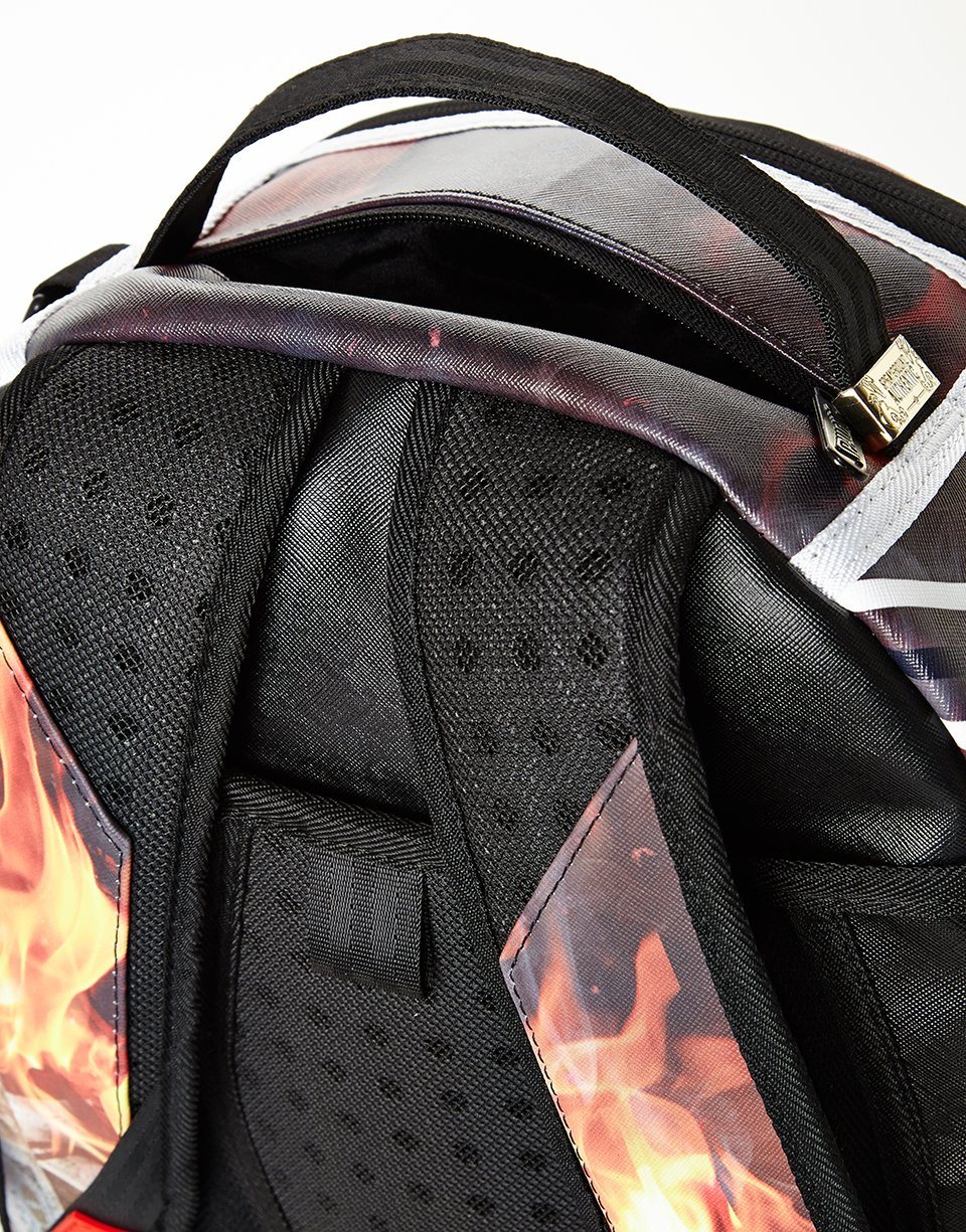 SPALDING X SPRAYGROUND FIRE MONEY BACKPACK