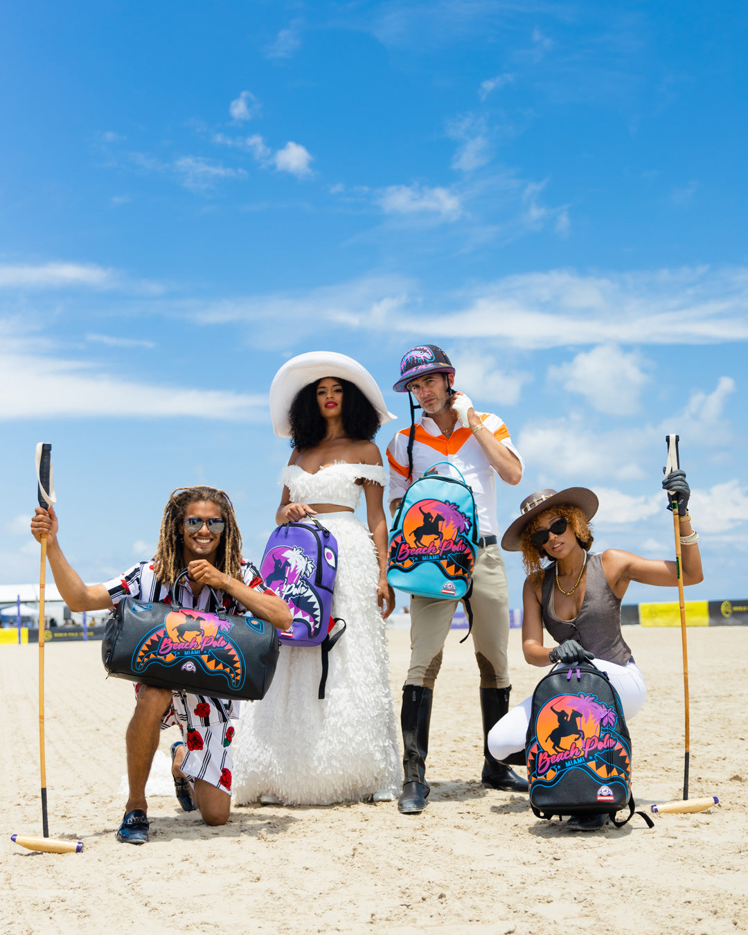 MIAMI BEACH POLO COLLAB BACKPACK (DLXV-PURPLE)