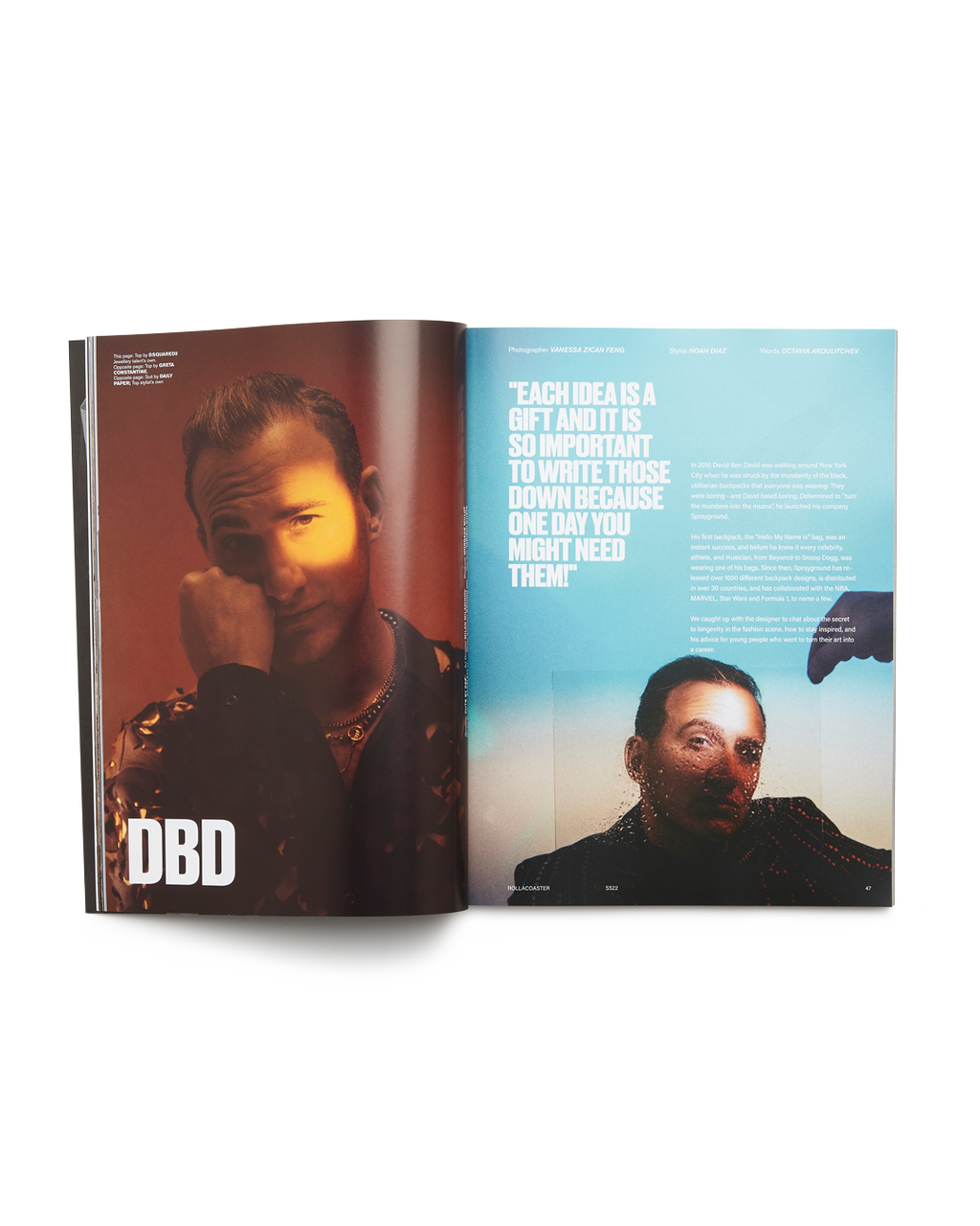 ROLLACOASTER MAGAZINE DBD INTERVIEW COVER LIMITED EDITION UK PRINT