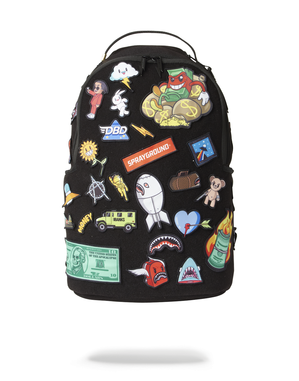 THE 32 REMOVABLE PATCHES VELCRO BACKPACK