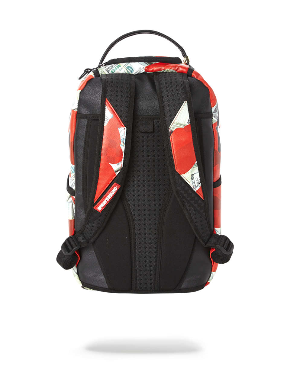 MONEY CAMO (RED) BACKPACK