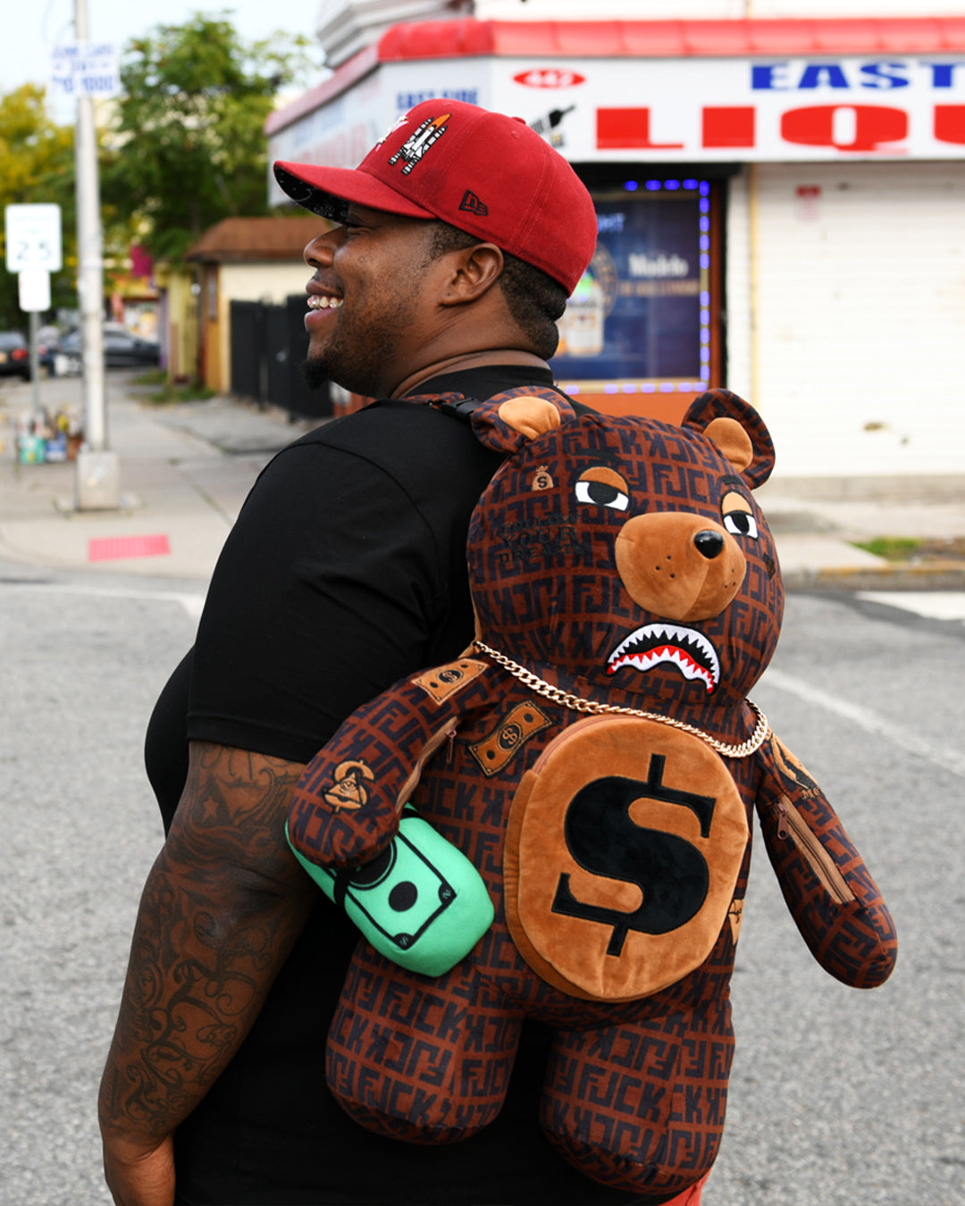 OFFENDED MONEYBEAR TEDDYBEAR BACKPACK