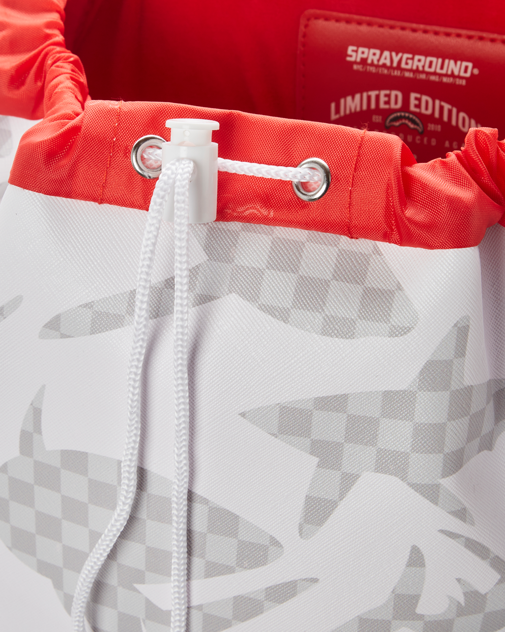 SHARK CHECK (WHITE) HILLS BACKPACK