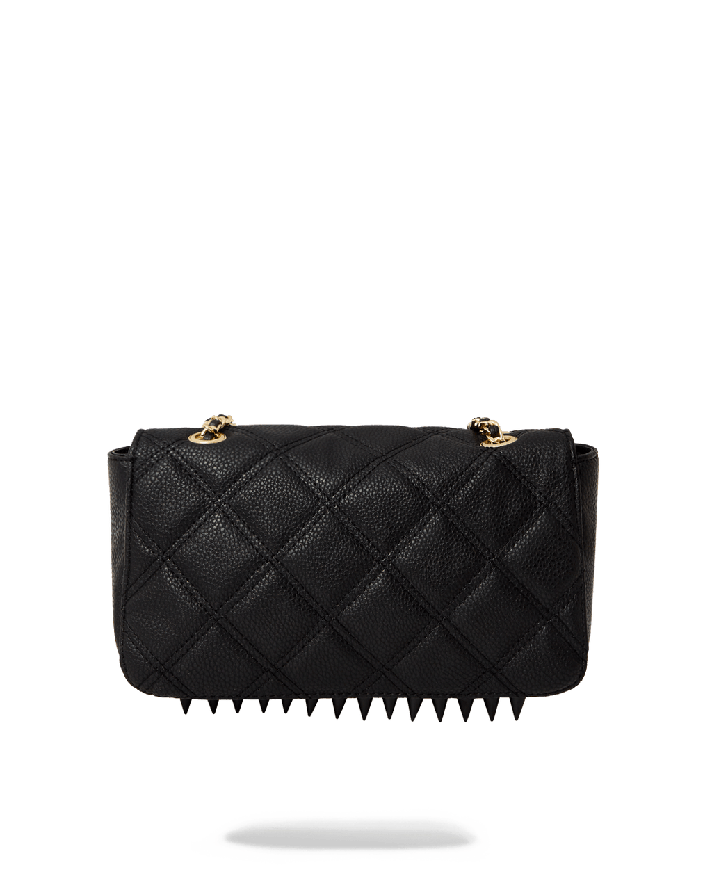 NOIR QUILT GOLD CHAIN SHARK HANDBAG
