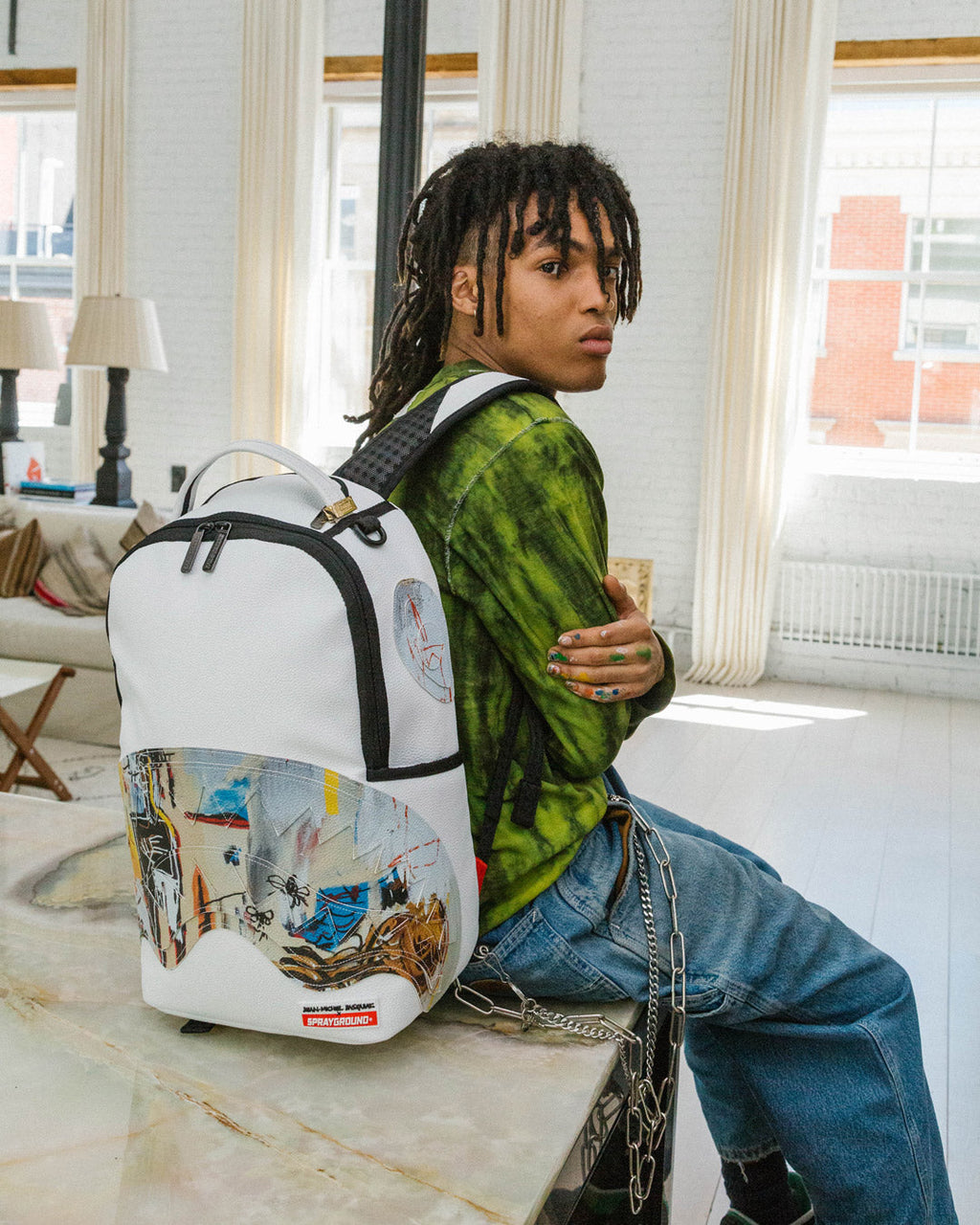 OFFICIAL BASQUIAT ACQUE PERICOLOSE 1981 BACKPACK (DLXV)