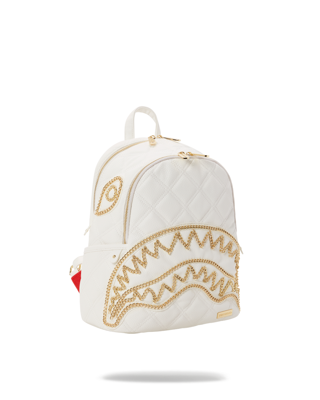 RIVIERA LE BLANC GOLD CHAIN SHARK SAVAGE BACKPACK