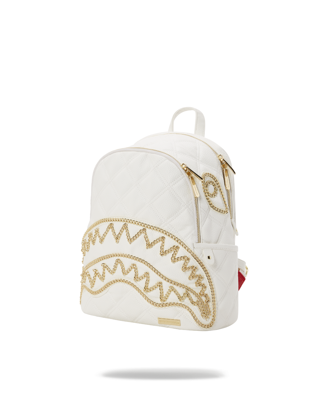 RIVIERA LE BLANC GOLD CHAIN SHARK SAVAGE BACKPACK