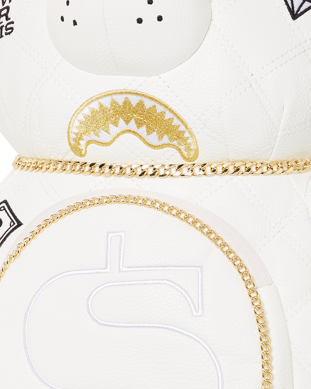 RIVIERA LE BLANC GOLD CHAIN MONEYBEAR TEDDYBEAR BACKPACK