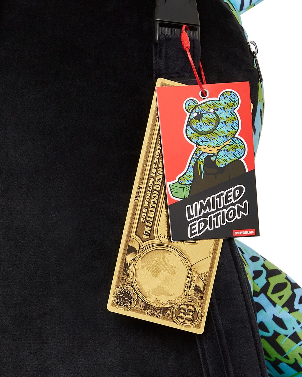 ROUGE THE GAWD MONEYBEAR TEDDYBEAR BACKPACK