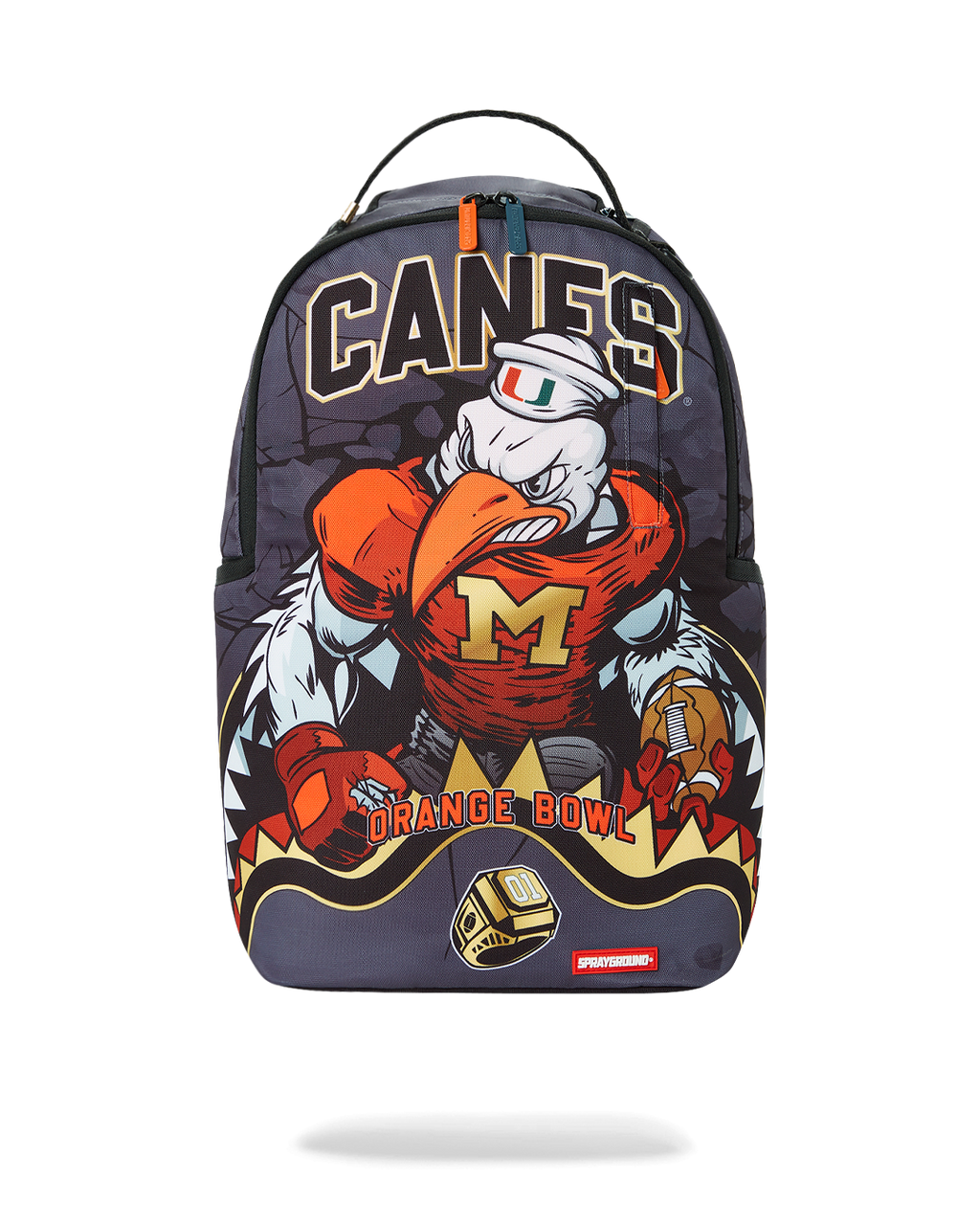 CANES MUSCLE UNIVERSITY OF MIAMI BACKPACK (WITH WARREN SAPP)