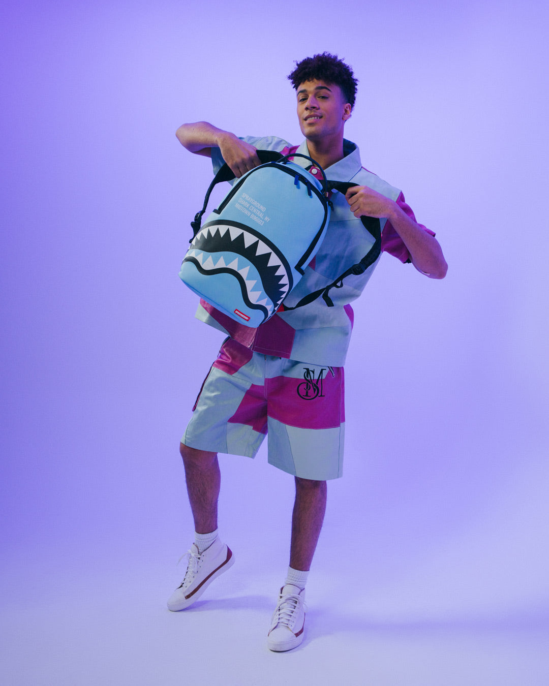 SHARK CENTRAL (BLUE) BACKPACK (DLXV)