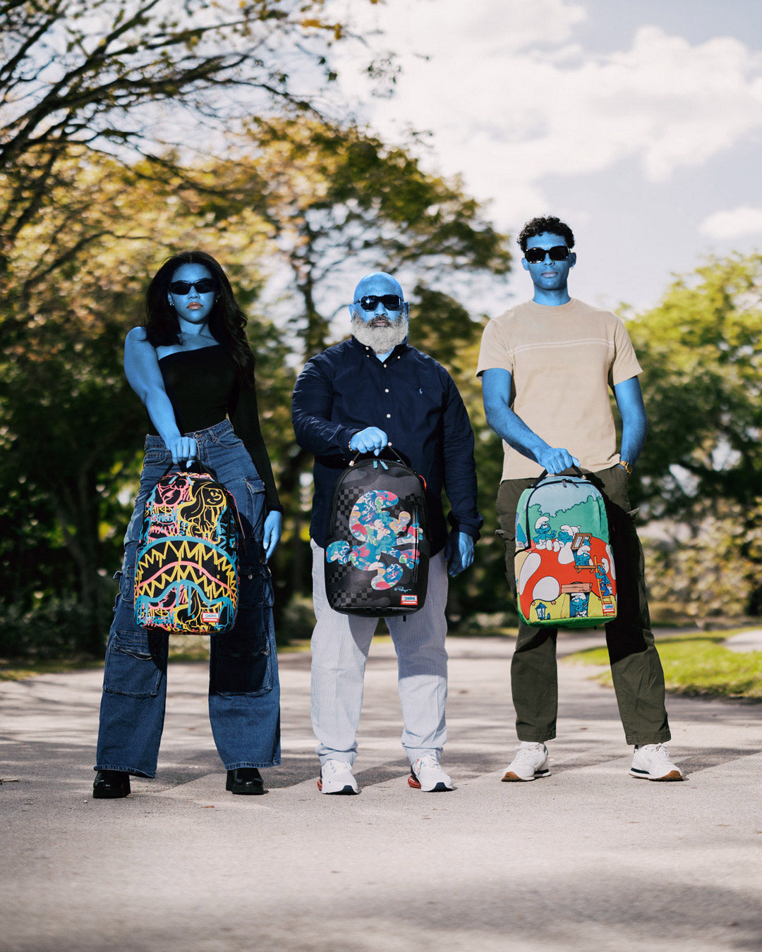 SMURFS NEON DRIP DLXSR BACKPACK