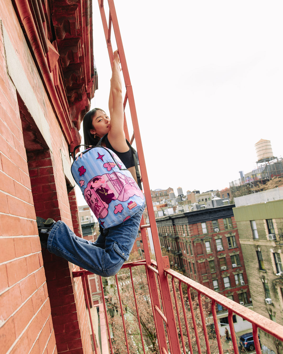 PINK PANTHER CITY STREETS DLXSR BACKPACK