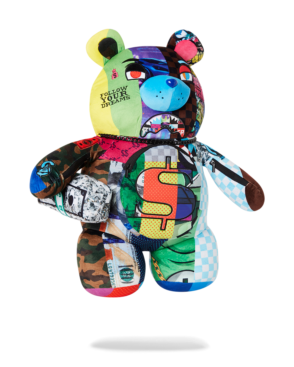 SHARK MASTERPIECES MONEYBEAR TEDDYBEAR BACKPACK