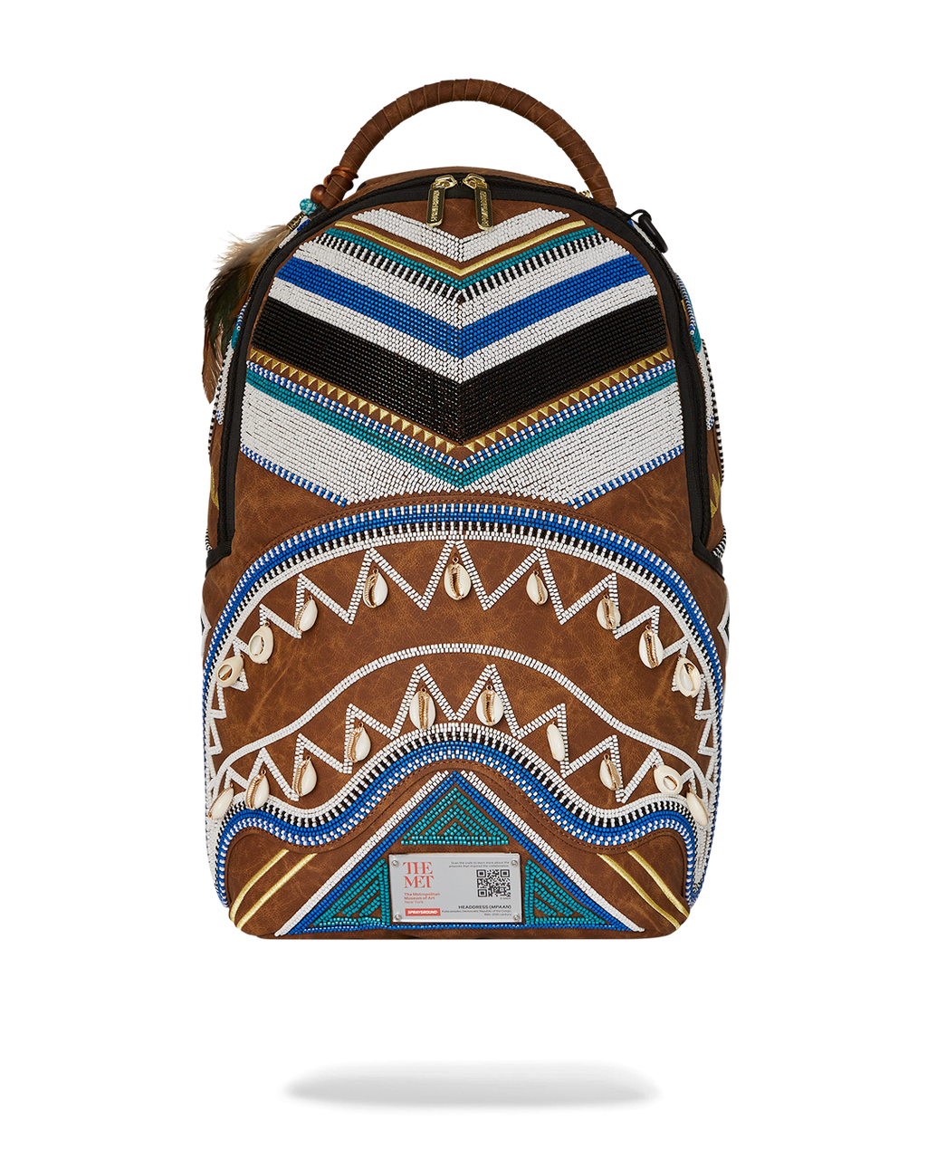 THE MET KUBA KINGDOM HEADDRESS BACKPACK