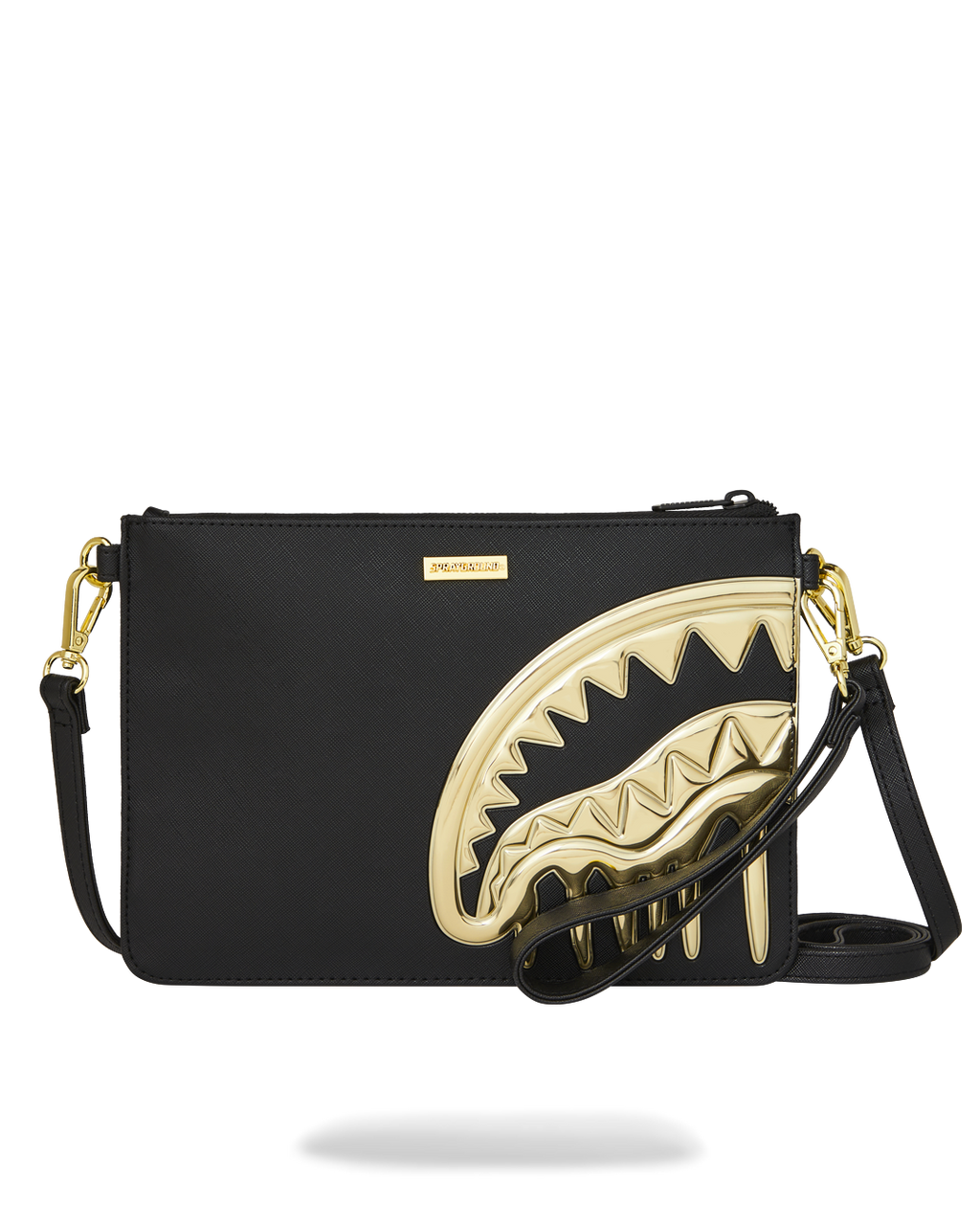 GOLDHEART SHARK DRIP CROSSOVER CLUTCH