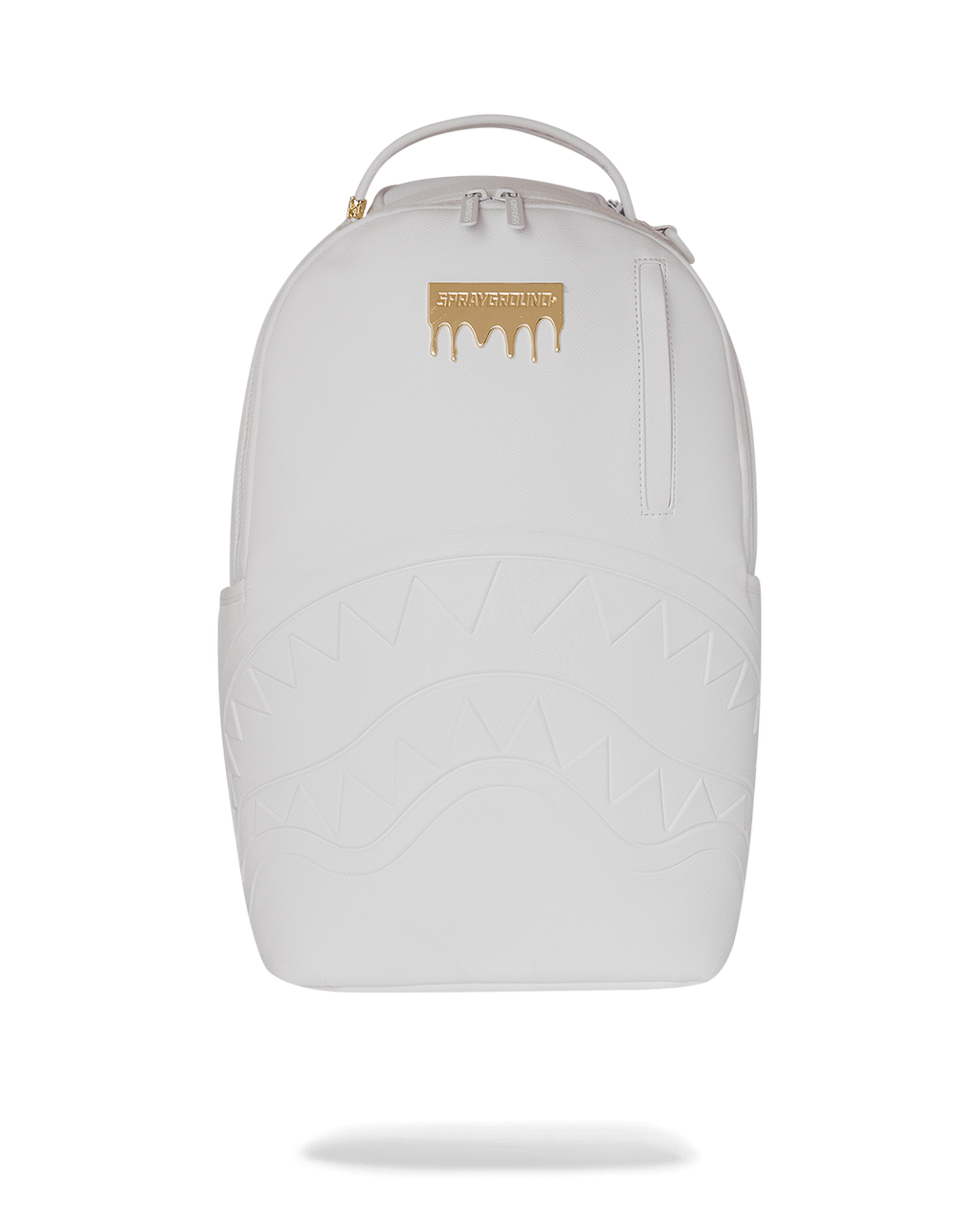 GOLD BRICK LUXE WHITE BACKPACK