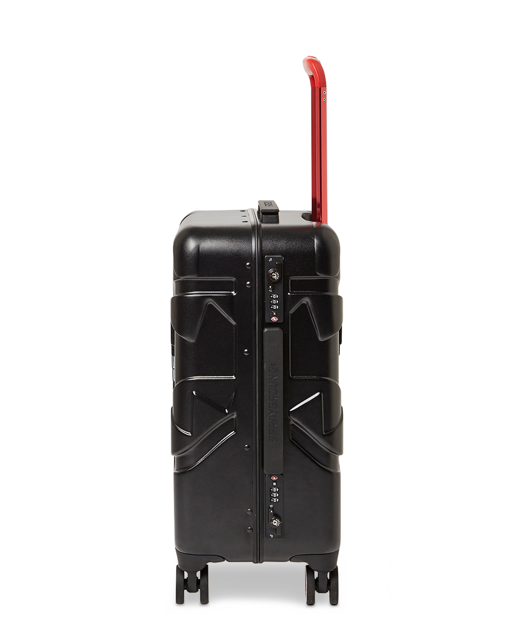 MOLDED SHARKITECTURE BLACK HARDSHELL CARRY-ON LUGGAGE