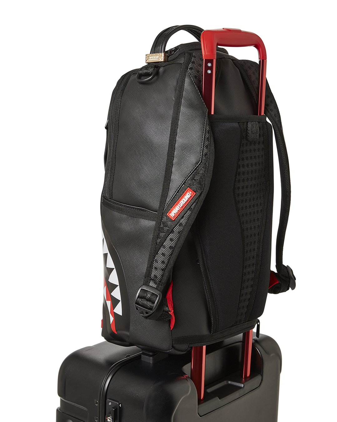 MOLDED SHARKITECTURE BLACK HARDSHELL CARRY-ON LUGGAGE