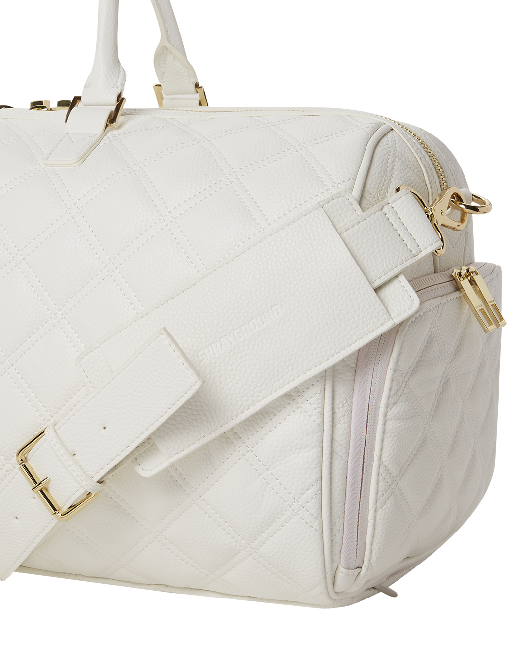 RIVIERA LE BLANC GOLD CHAIN SHARK DUFFLE