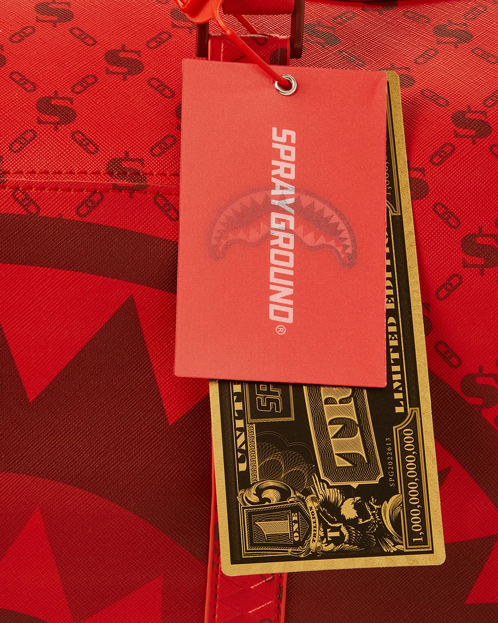 MONEY PATTERN BRICK DUFFLE
