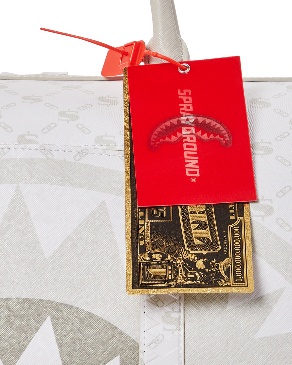 MONEY PATTERN POWDER MINI DUFFLE