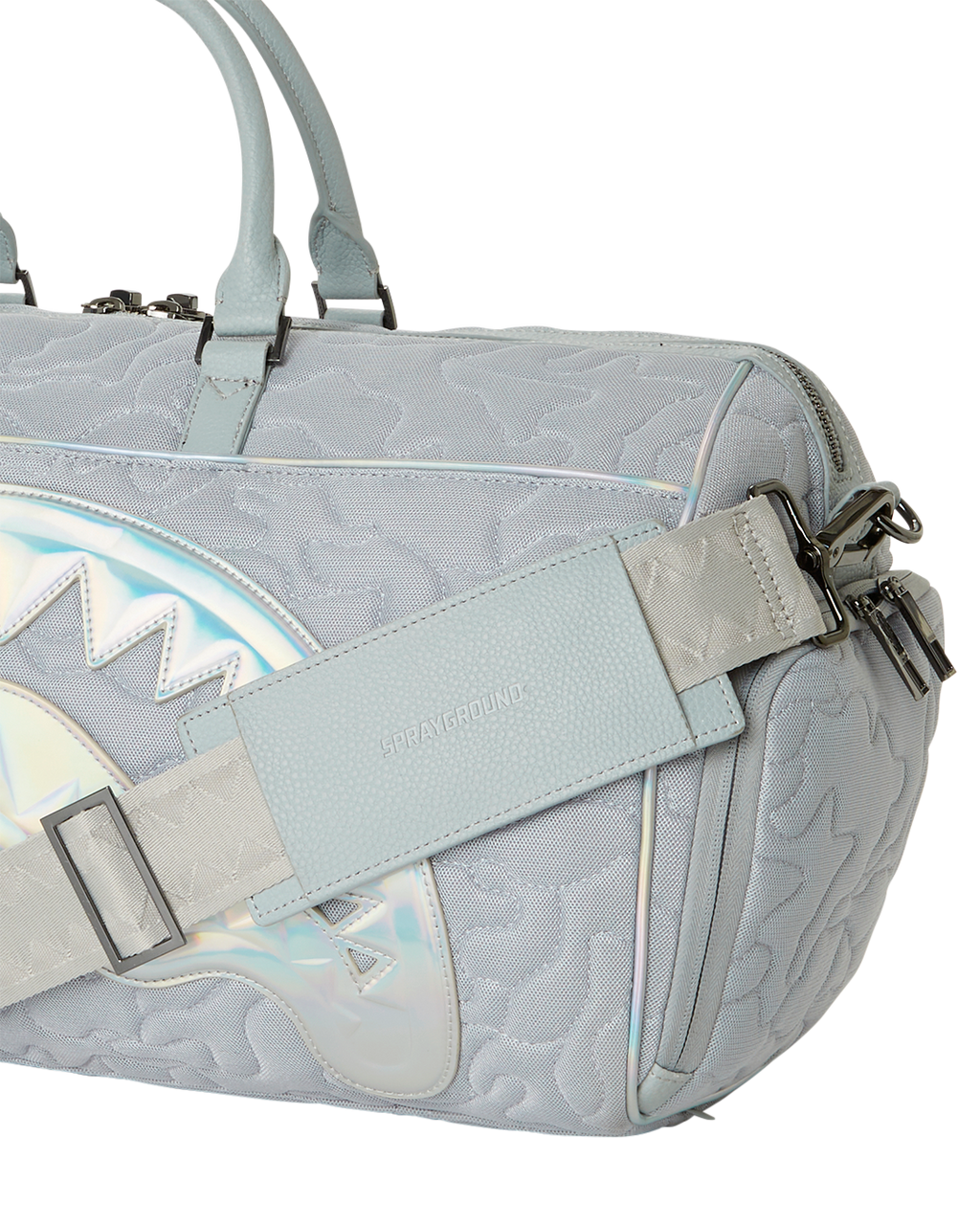 MIRASHAKU IRIDESCENT QUILT DUFFLE