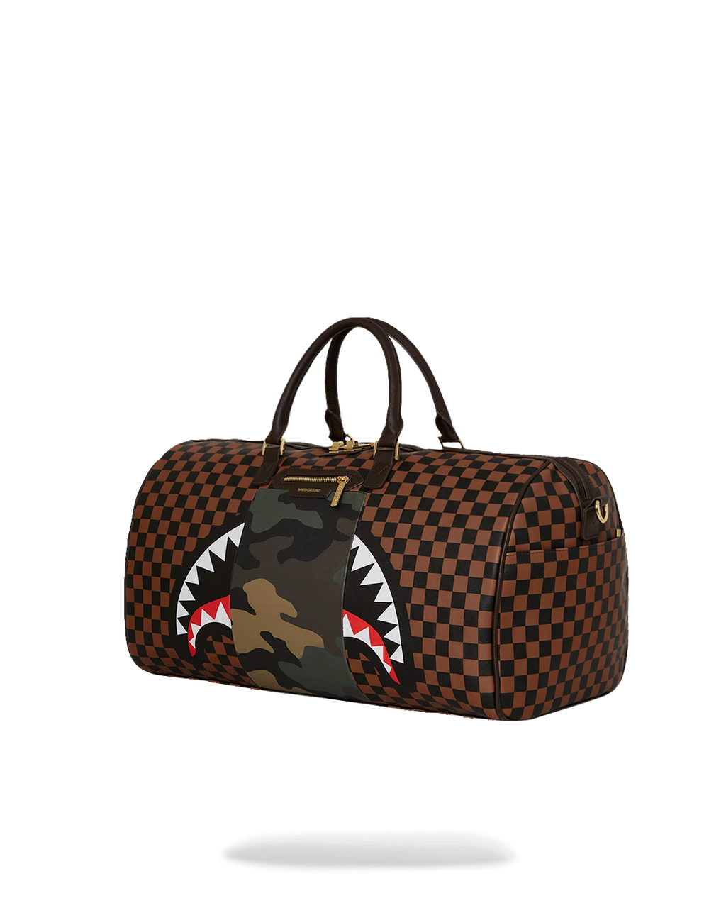 EXTERIOR GOLD ZIP POCKET SHARKS IN PARIS DUFFLE