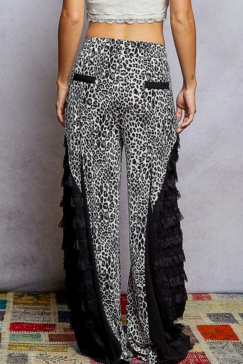 POL Cheetah Wide Fun Pant
