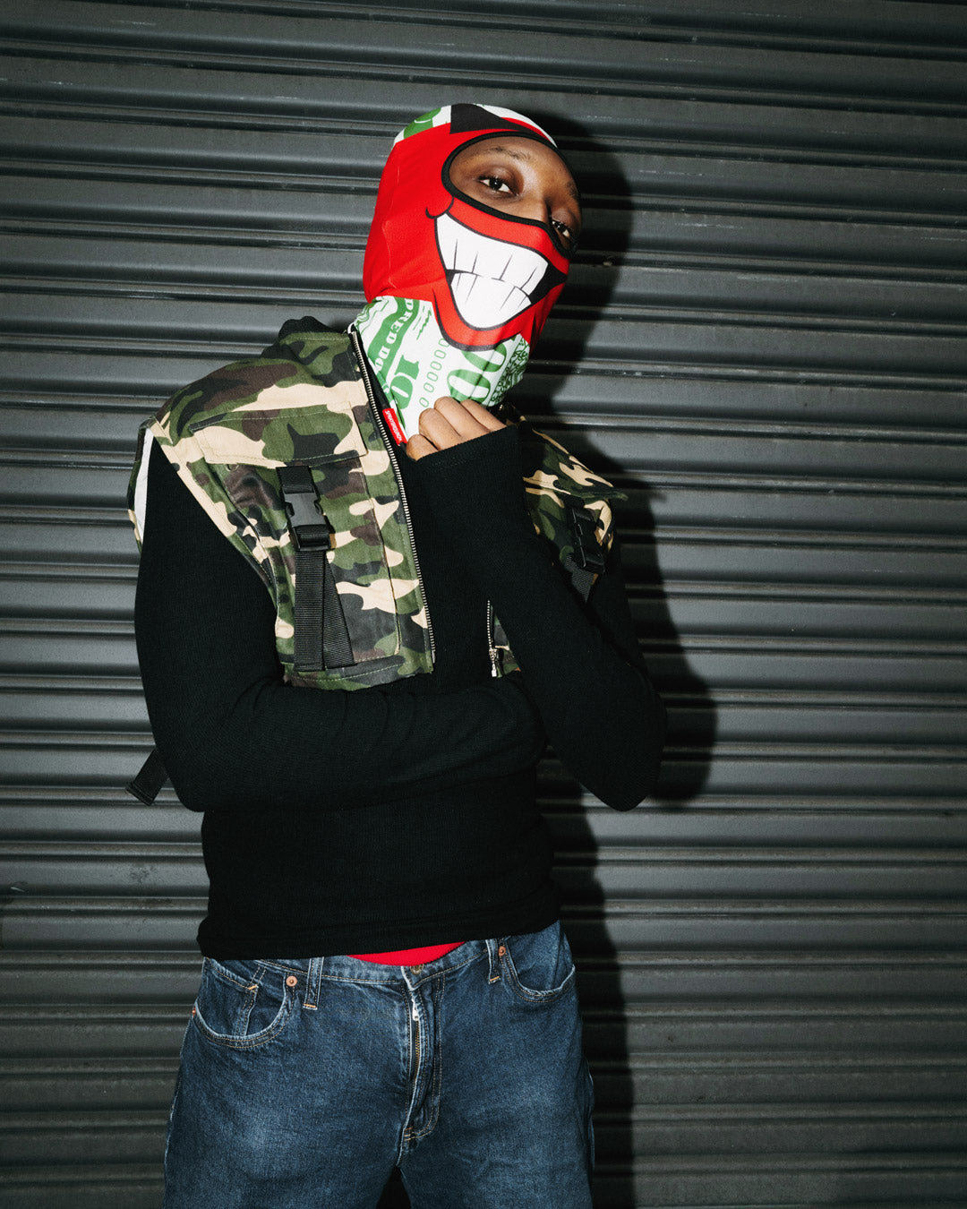 MONEY BOY SKI MASK (RED)