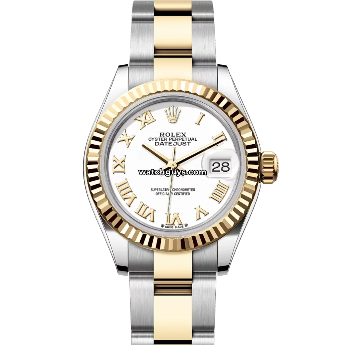 Rolex Datejust 279173 White Roman Two Tone