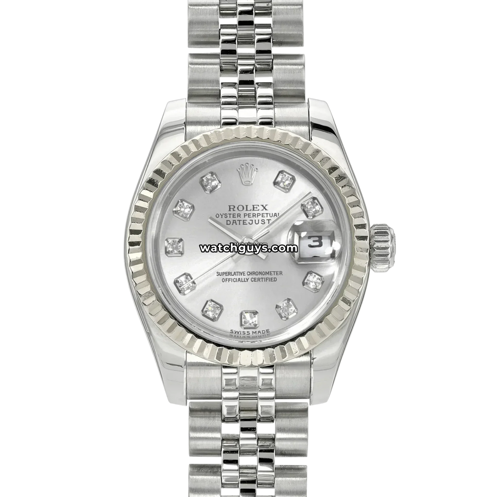 Rolex Datejust 179174 Silver Diamond