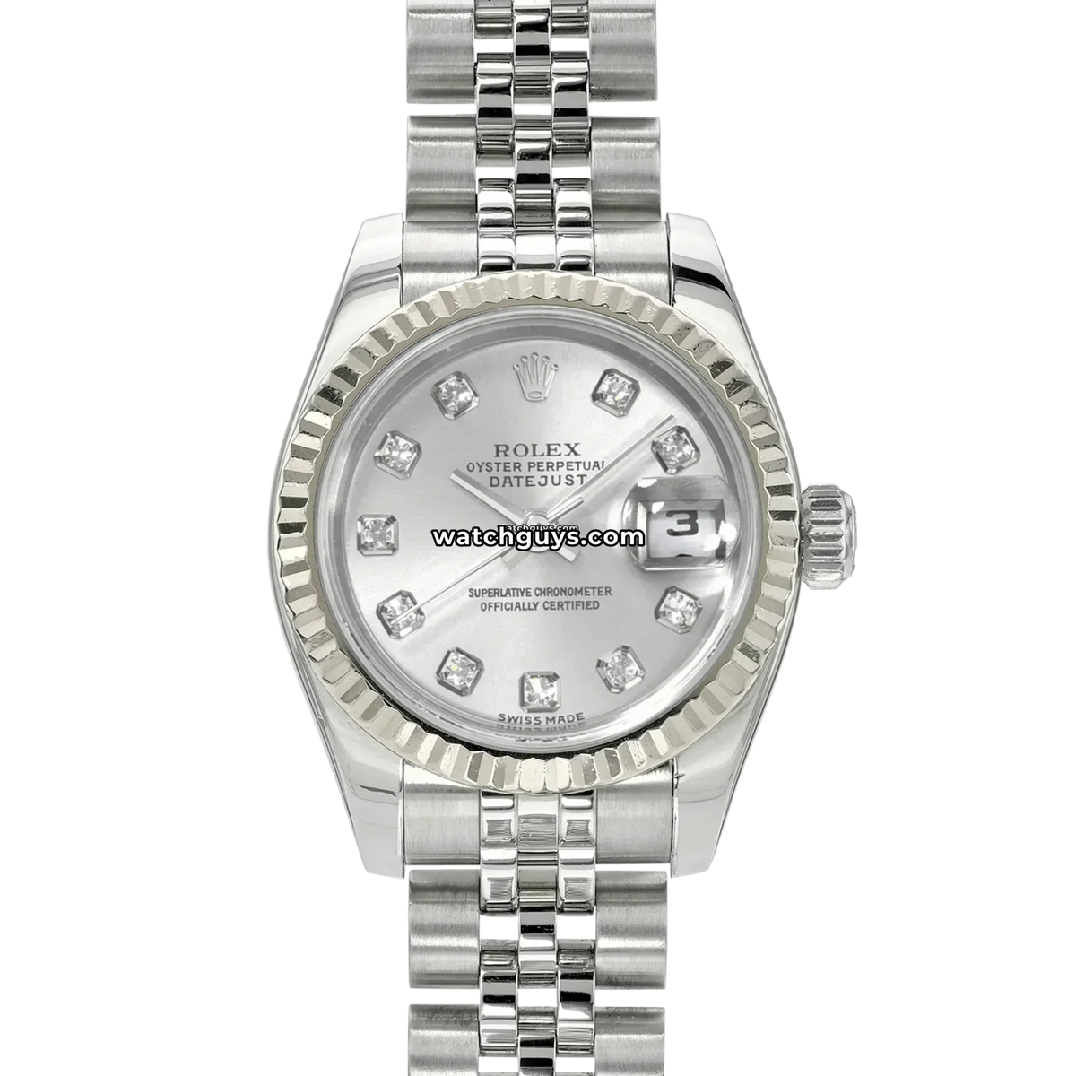 Rolex Datejust 179174 Silver Diamond