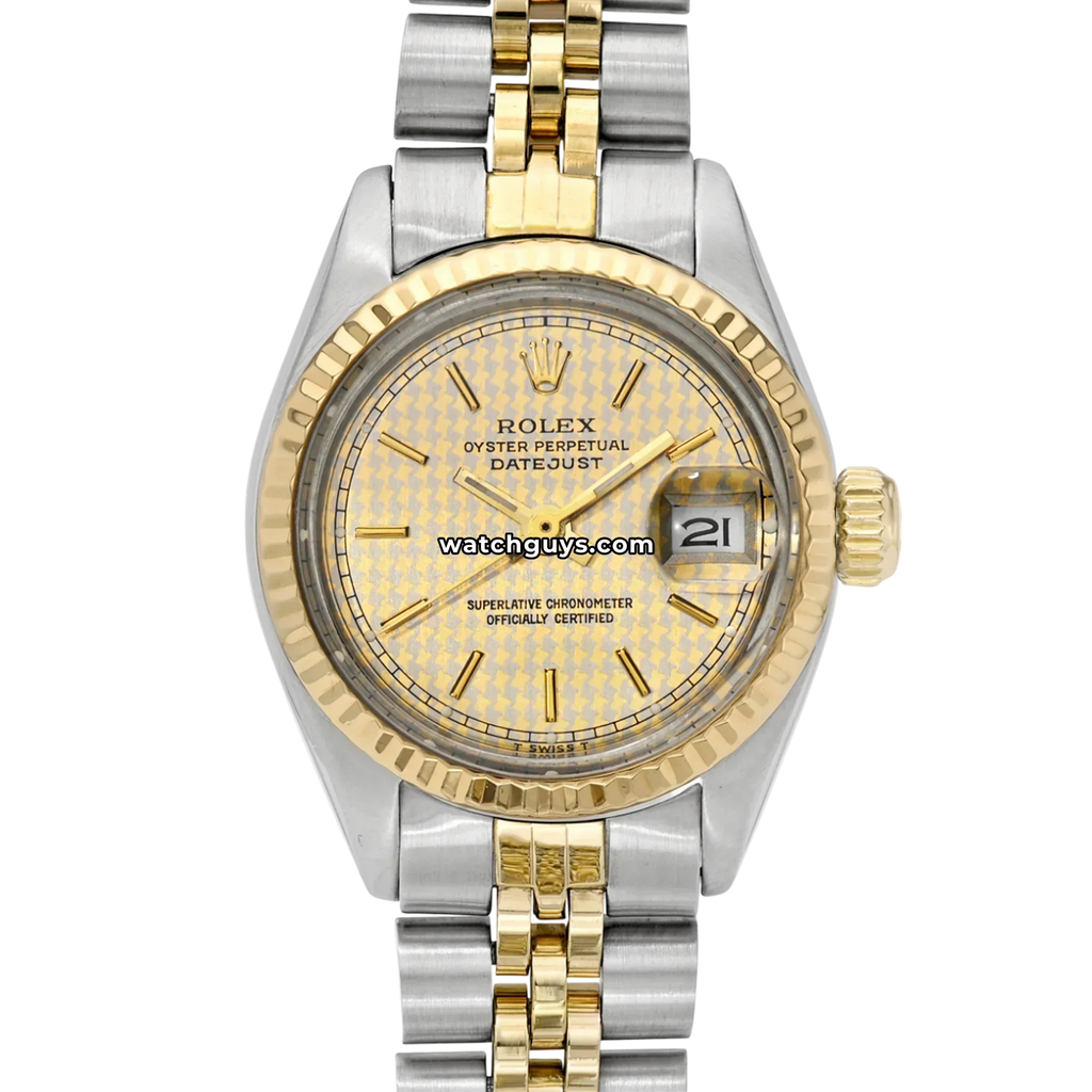 Rolex Datejust 6917 Champagne Checker Jubilee