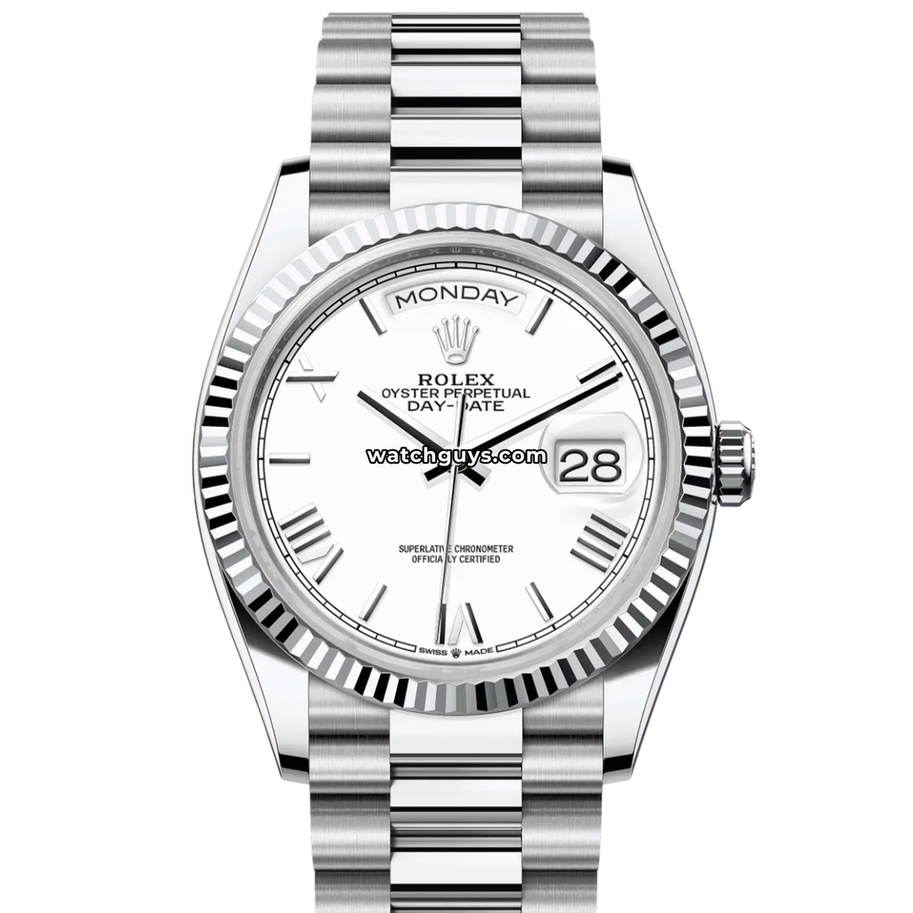Rolex Day-Date 128236 Platinum White Roman President
