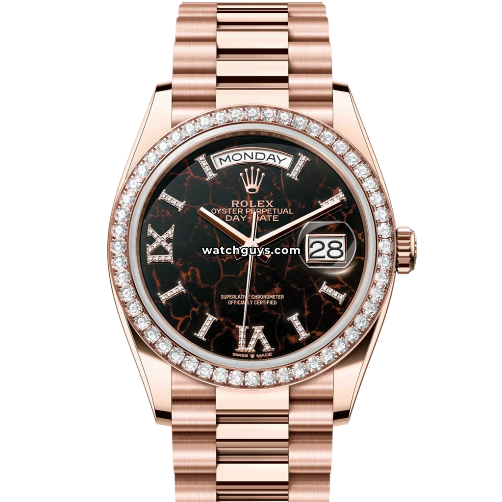 Rolex Day-Date 128345RBR Eisenkiesel Diamond