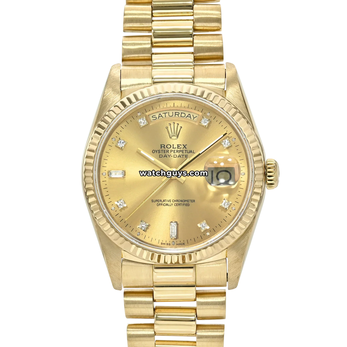 Rolex Day-Date 18238 Champagne Diamond President