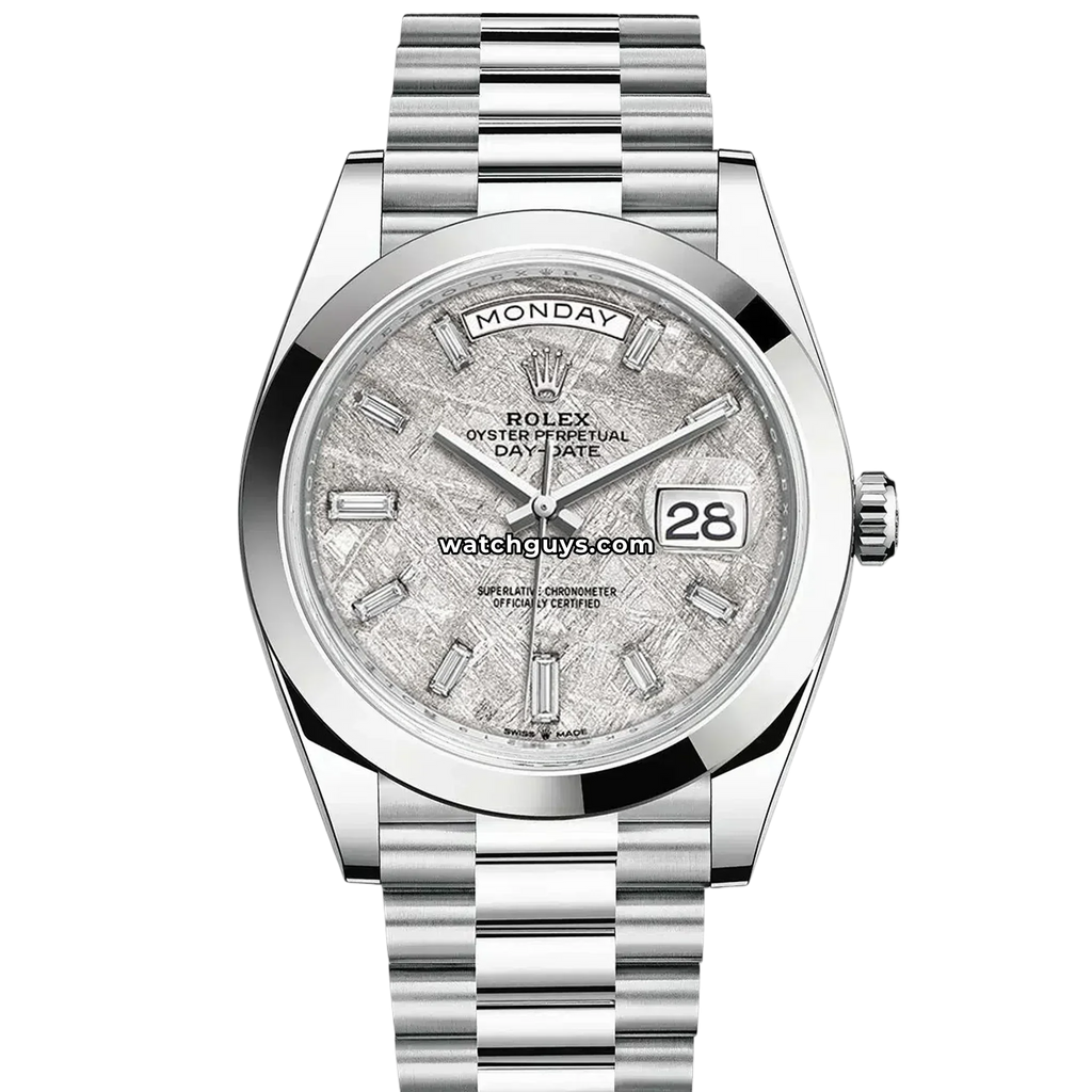 Rolex Day-Date 228206 Meteorite Baguette Diamond President