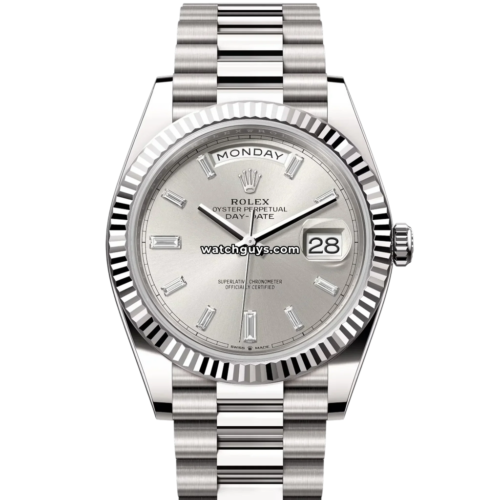 Rolex Day-Date 228239 Silver Diamond