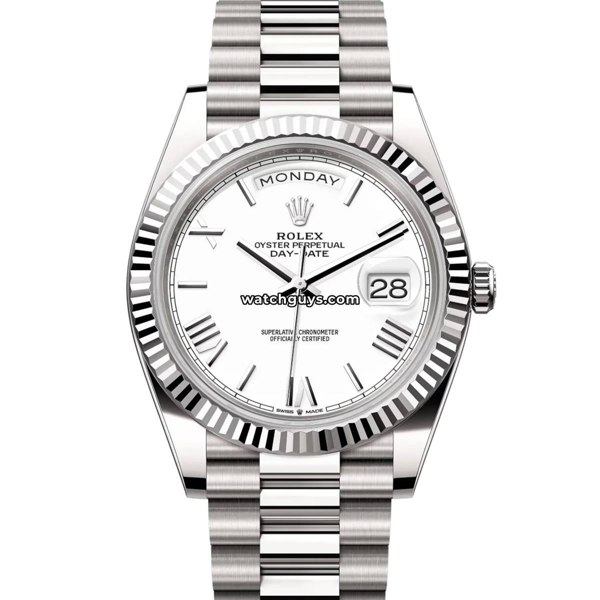 Rolex Day-Date 228239 White Roman President