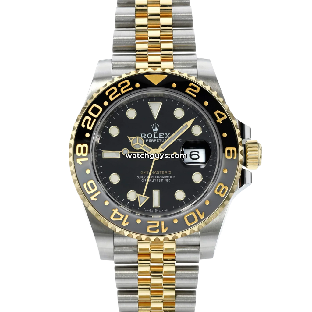 Rolex GMT-Master II 126713GRNR Black Two Tone Jubilee
