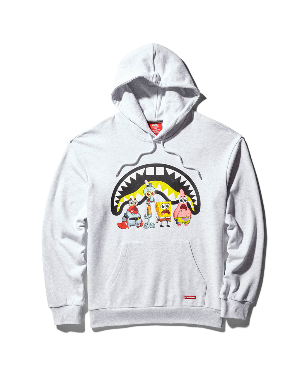 SPONGEBOB CREW SHARK HOODIE (LIGHT GREY)