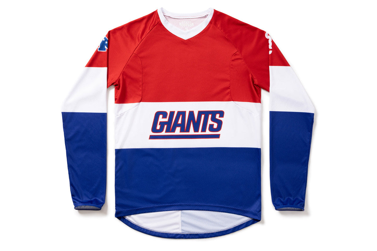 #NFLJ-NYG – NFL Collection | Long Sleeve MTB Jersey – NY Giants (Size Small, Like-New – Washed for Photos)
